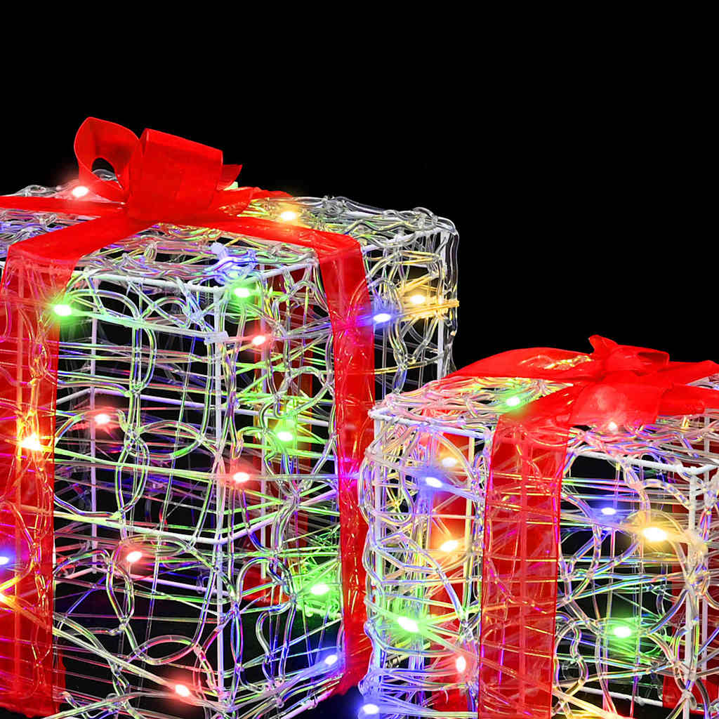 Presentlåda 3 Pcs Flerfärgsdesign 20 X 20 X 20 Cm Akryl