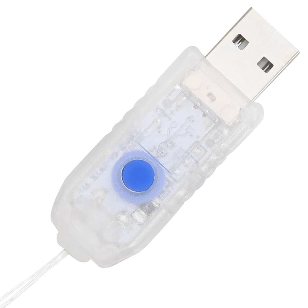 Krans Med 60 Led-Lampor Varmvit 75 Cm Pet