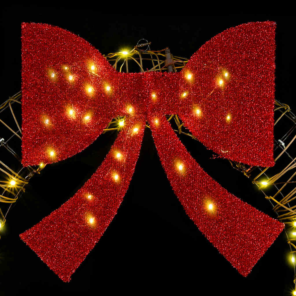 Krans Med 80 Led-Lampor Varmvit 90 Cm Rotting