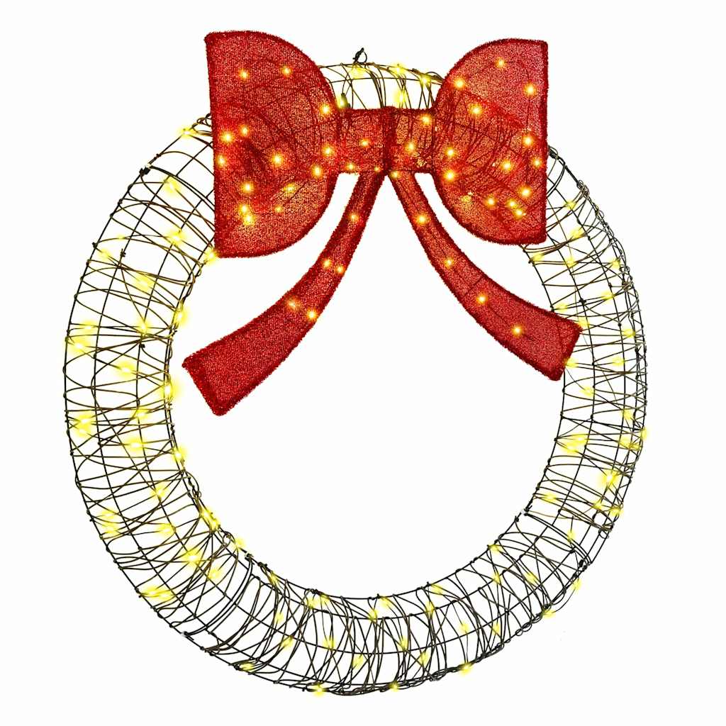 Krans Med 150 Led-Lampor Varmvit 120 Cm Rotting