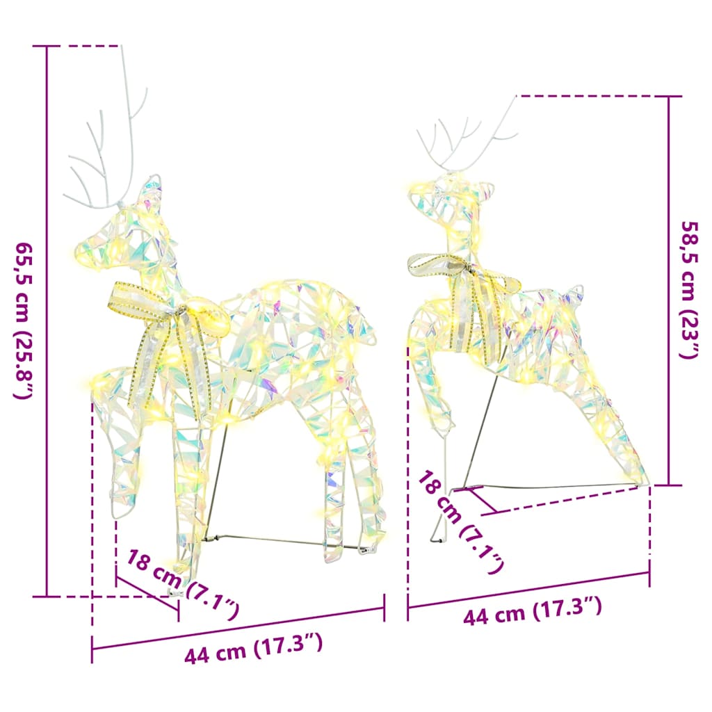 Led Renar Med 40 Led-Lampor 2 Pcs Varmvit Pet