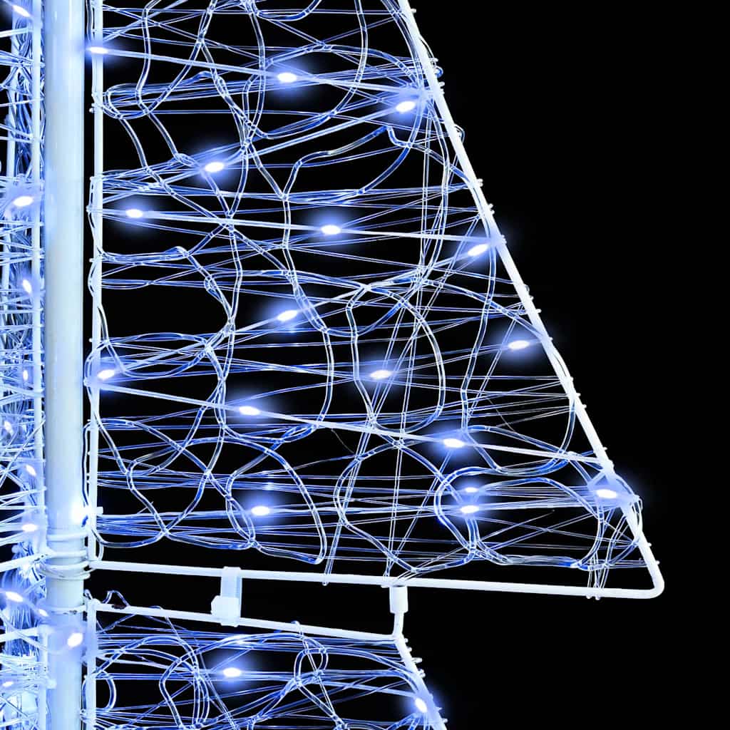 Julgran Med 240 Led-Lampor Kall Vit 180 Cm Akryl