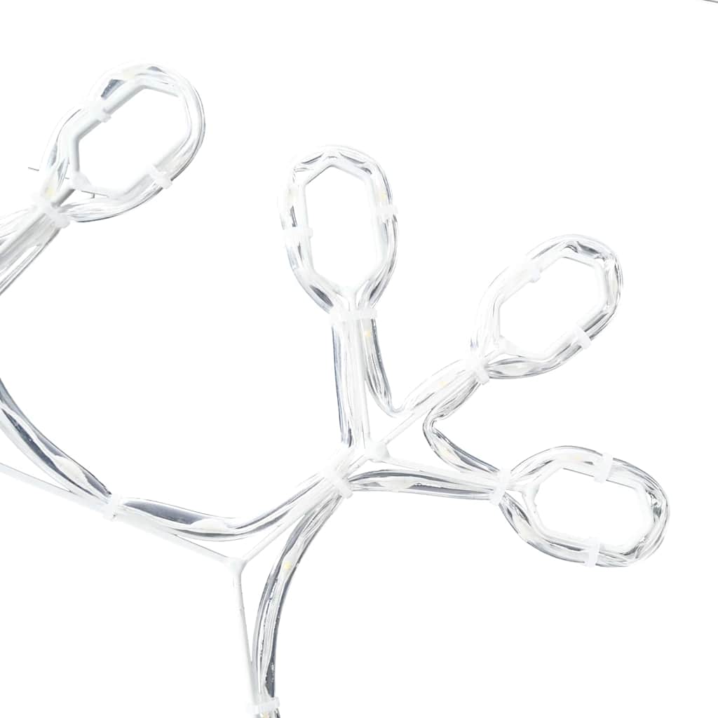 Jul Snöflinga Med 252 Led-Lampor Varmvit 45 X 38 Cm Pvc