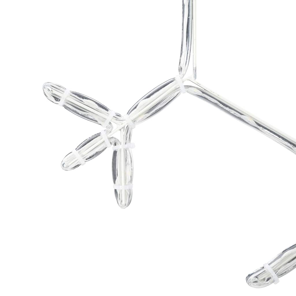 Jul Snöflinga Med 252 Led-Lampor Varmvit 45 X 38 Cm Pvc