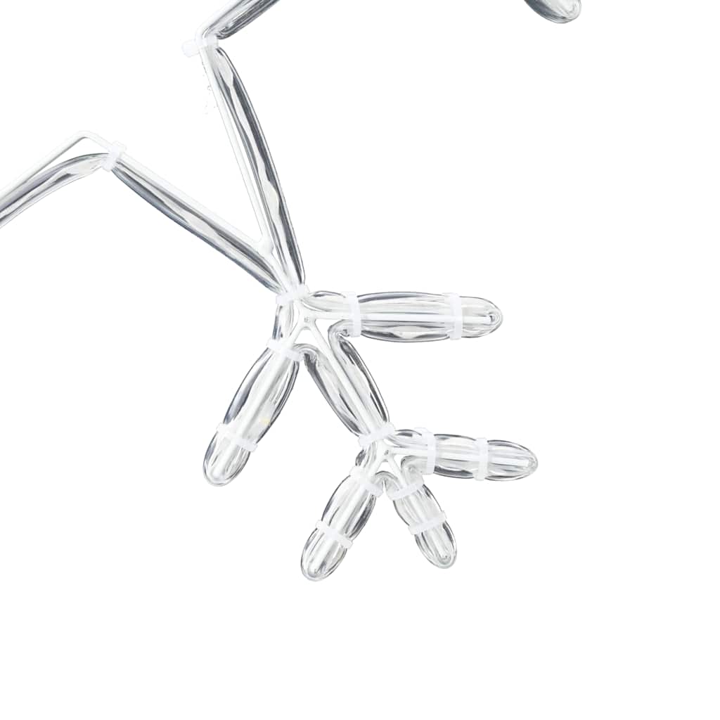 Jul Snöflinga Med 252 Led-Lampor Varmvit 45 X 38 Cm Pvc