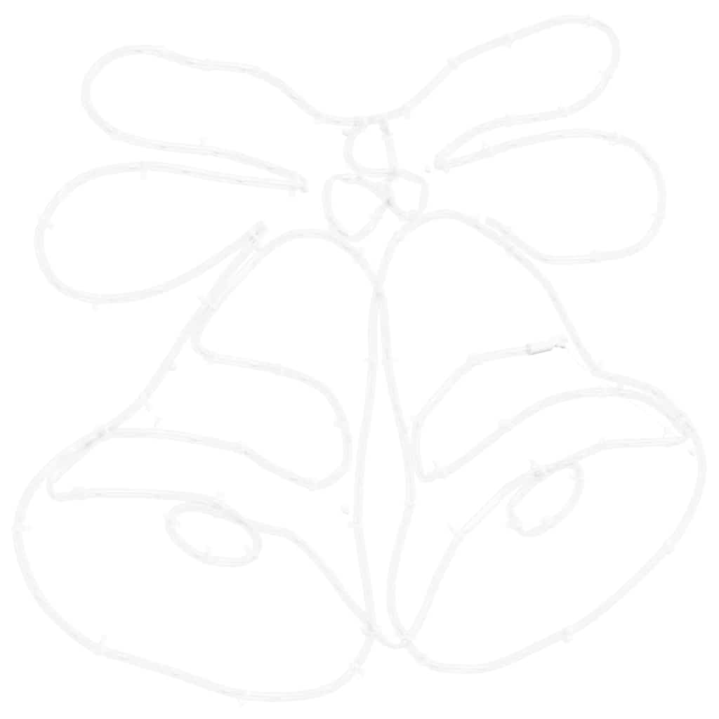 Julklocka Med 144 Led-Lampor Flerfärgsdesign 56 X 46 Cm Pvc