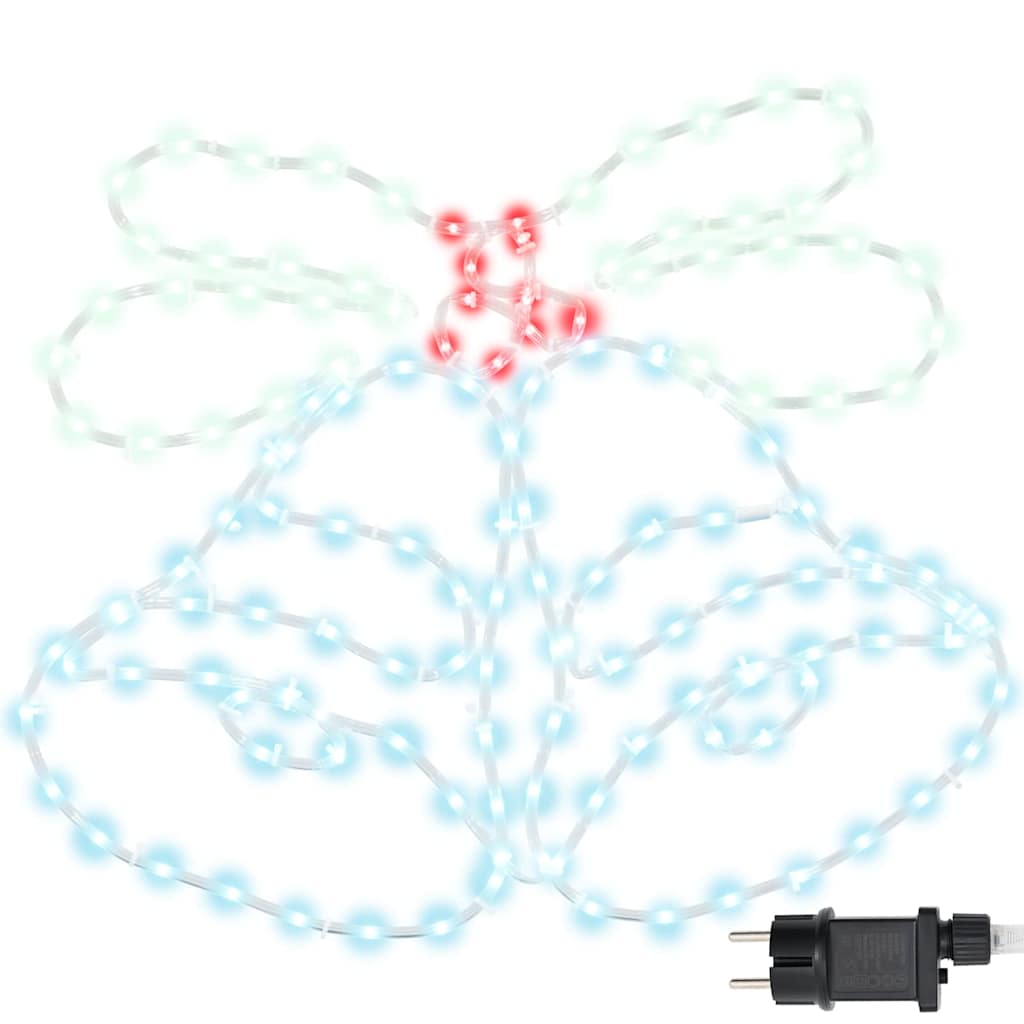 Julklocka Med 144 Led-Lampor Flerfärgsdesign 56 X 46 Cm Pvc