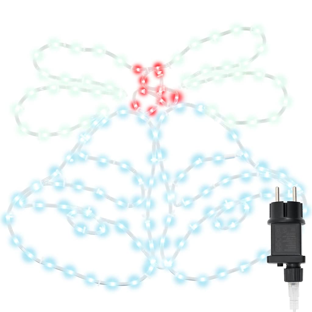 Julklocka Med 144 Led-Lampor Flerfärgsdesign 56 X 46 Cm Pvc