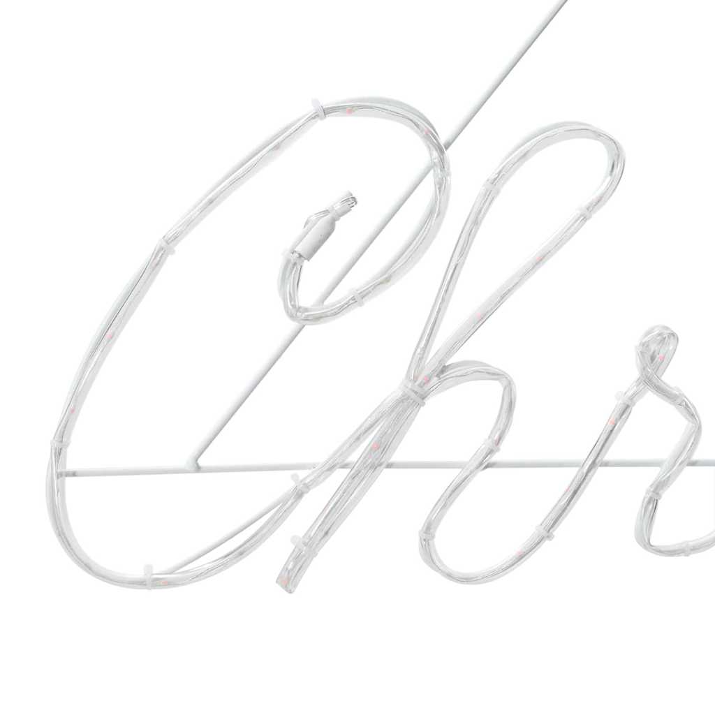 Julskylt Med 216 Led-Lampor Röd 99 X 55 X 13 Cm Järn