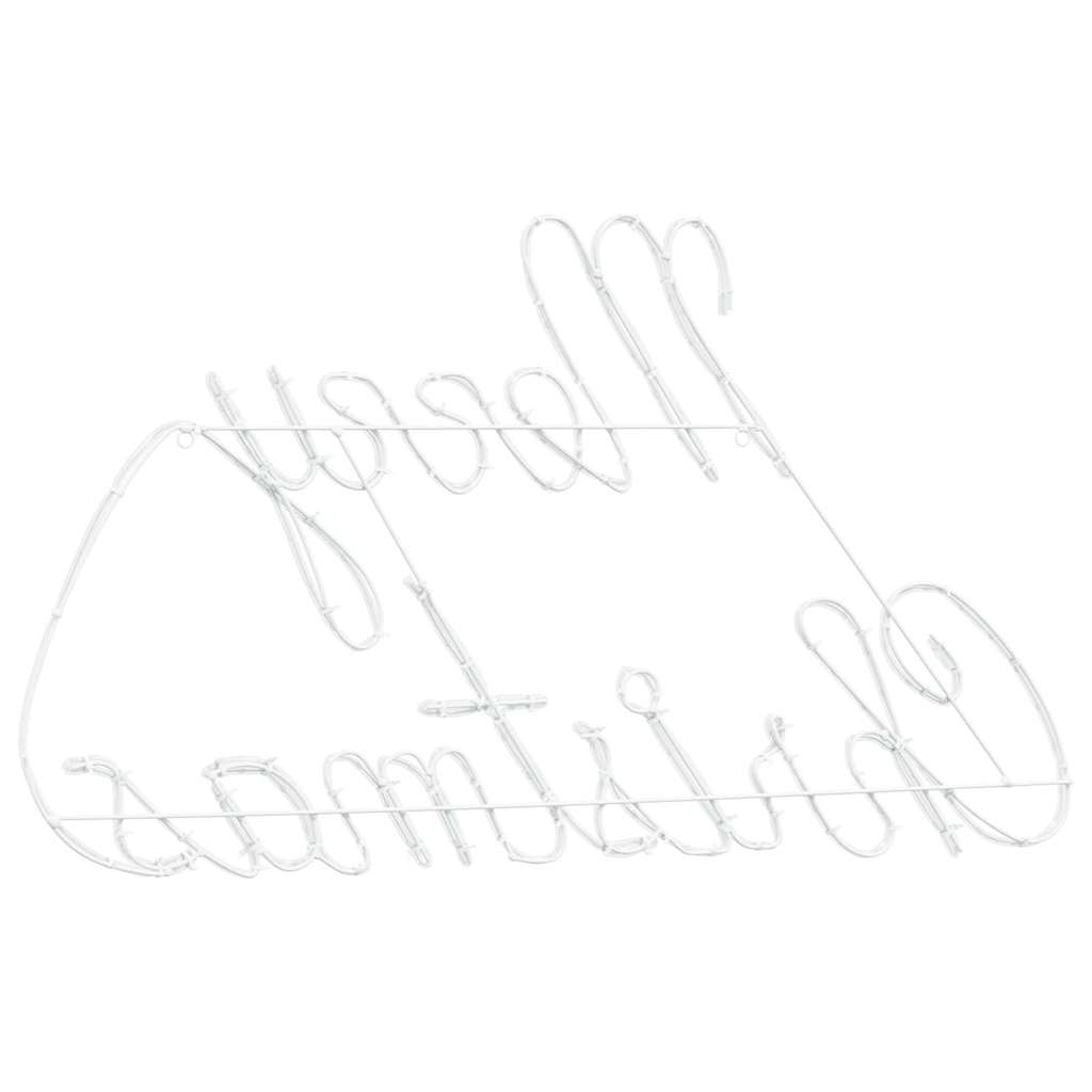 Julskylt Med 216 Led-Lampor Röd 99 X 55 X 13 Cm Järn