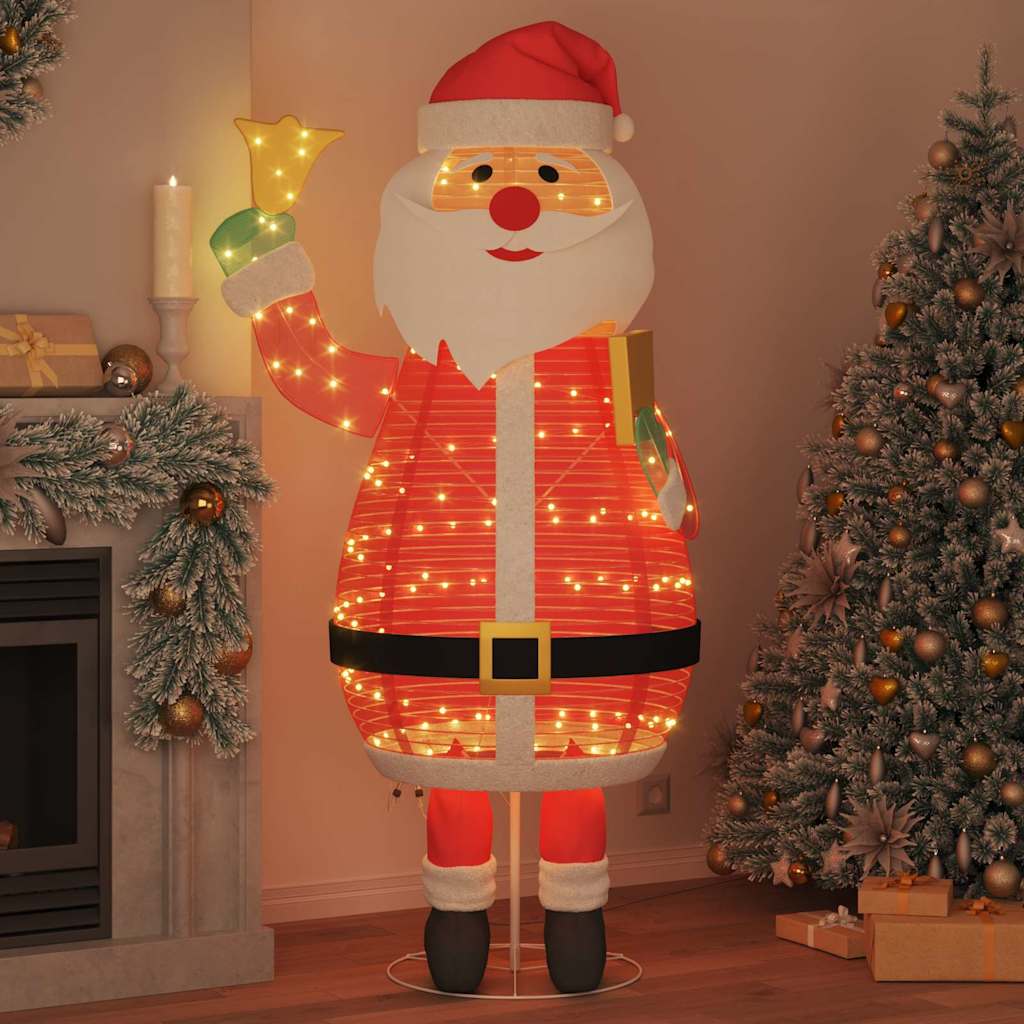 Jultomte Med 200 Led-Lampor Varmvit 100 X 180 Cm Tyg