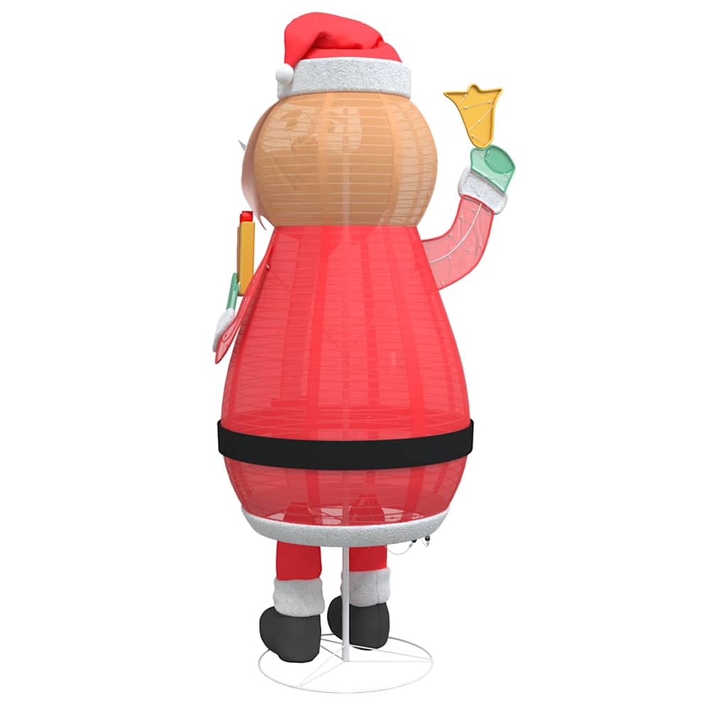 Jultomte Med 200 Led-Lampor Varmvit 100 X 180 Cm Tyg