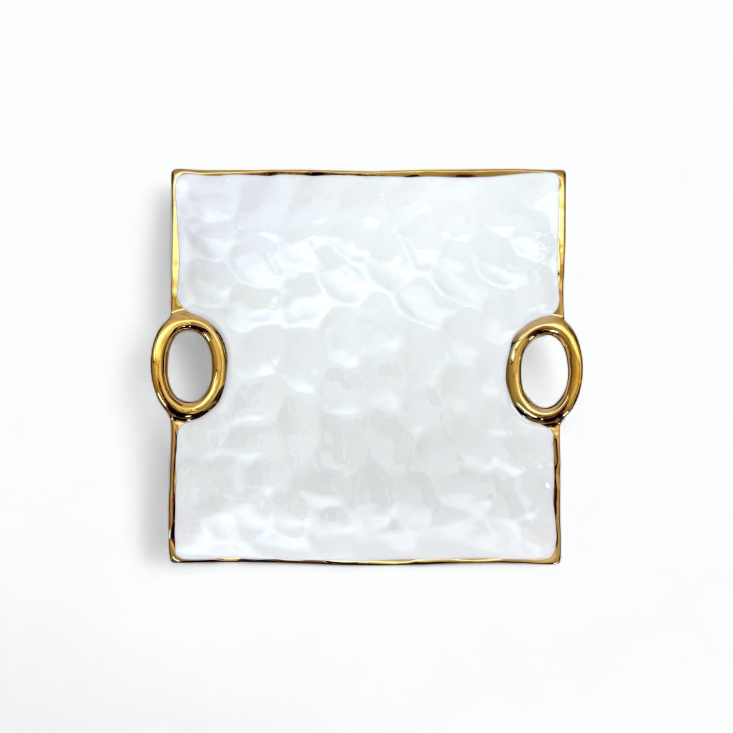 Klara Tallrik – Porslin med Elegant Guldkant (3 Storlekar)