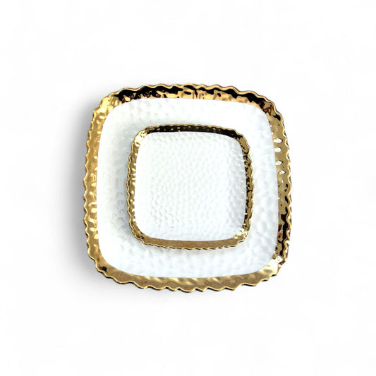 Patti Tallrik - Vit Keramik i 2 Storlekar