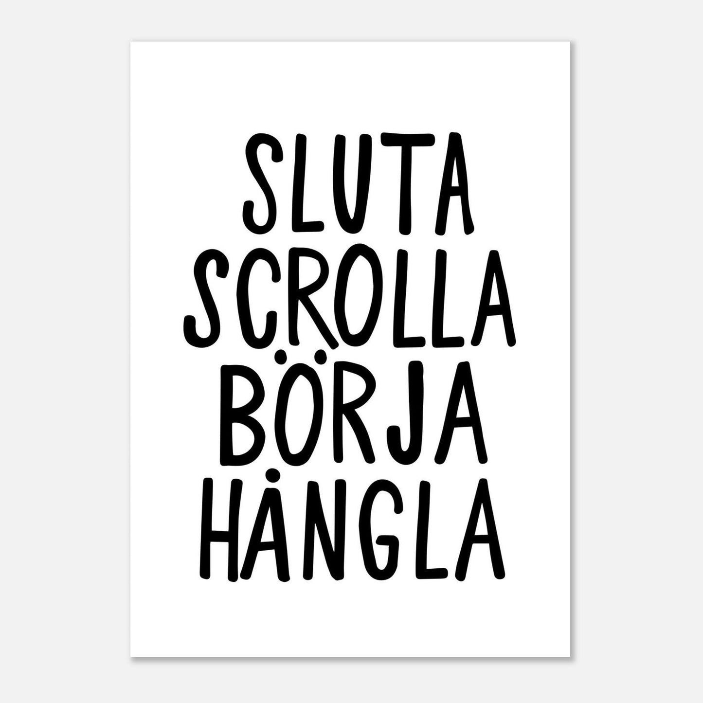 Sluta scrolla börja hångla