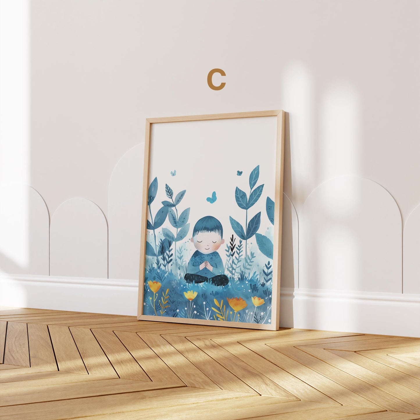 Poster Kinderzimmer Aquarell · Junge Wissenschaftler · Mädchen Künstlerin · Mutter umarmt Kind Kunst Bilder · Wand Deko · ohne Rahmen