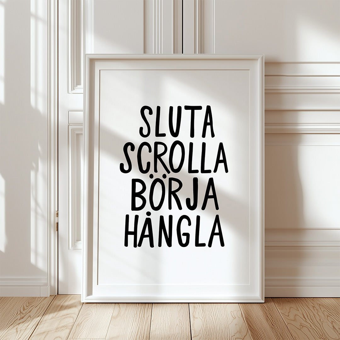 Sluta scrolla börja hångla